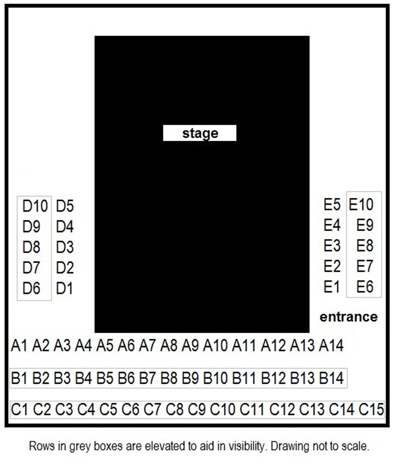 Stone Cottage Theatre Sating Chart